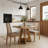 Square Wood Dining Table-325645933