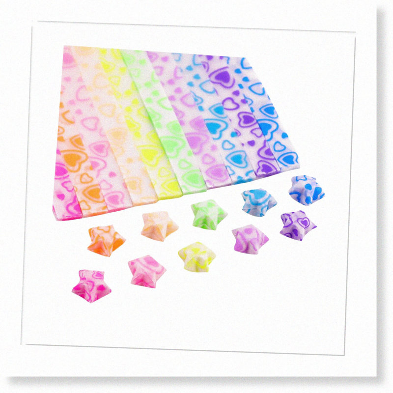 840 Sheets Luminous Paper for Folding Art