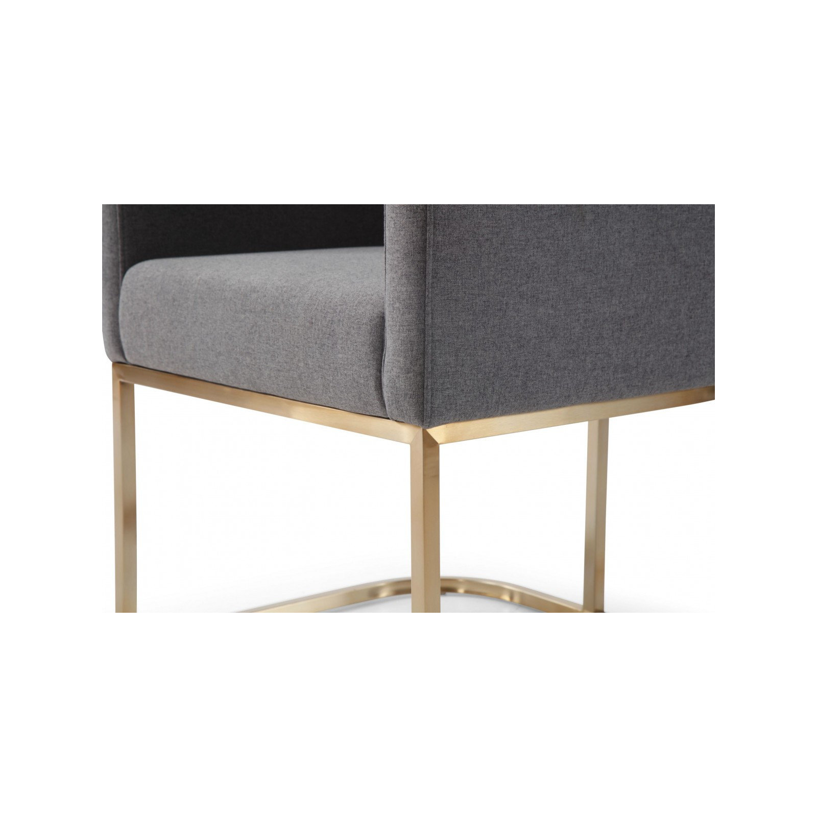 Echo Upholstered Arm Chair, Dark Grey