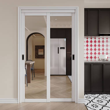 Ball Pattern Hollow Core MDF Double Closet Sliding Door Slabs – CalHome