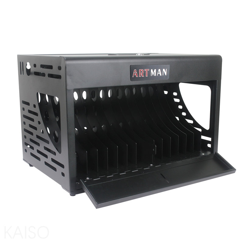 Armoire de rangement à 16 compartiments pour ordinateur portable Chromebook, Black