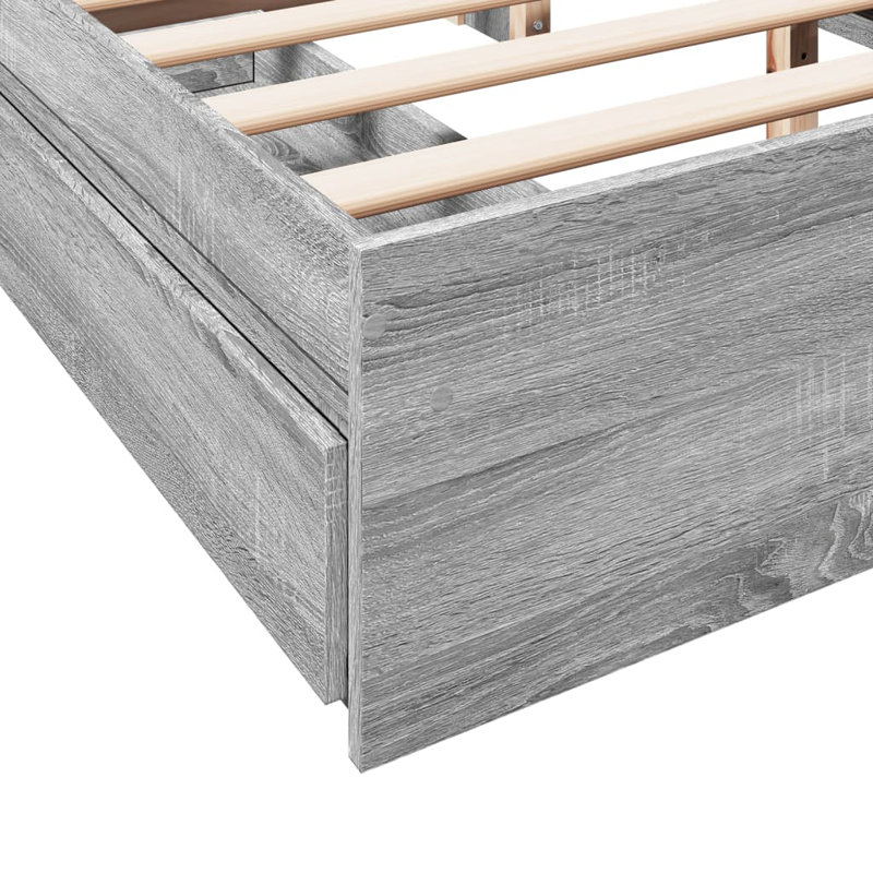 Merlie Bed, Grey Sonoma, Kingsize (5')