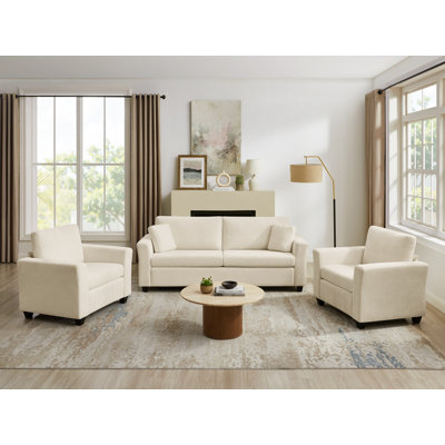 3-Piece Upholstered Living Room Set