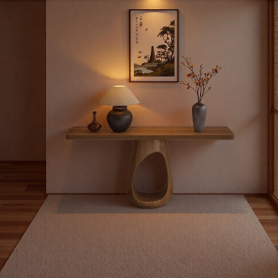 Zen-style entrance  counter