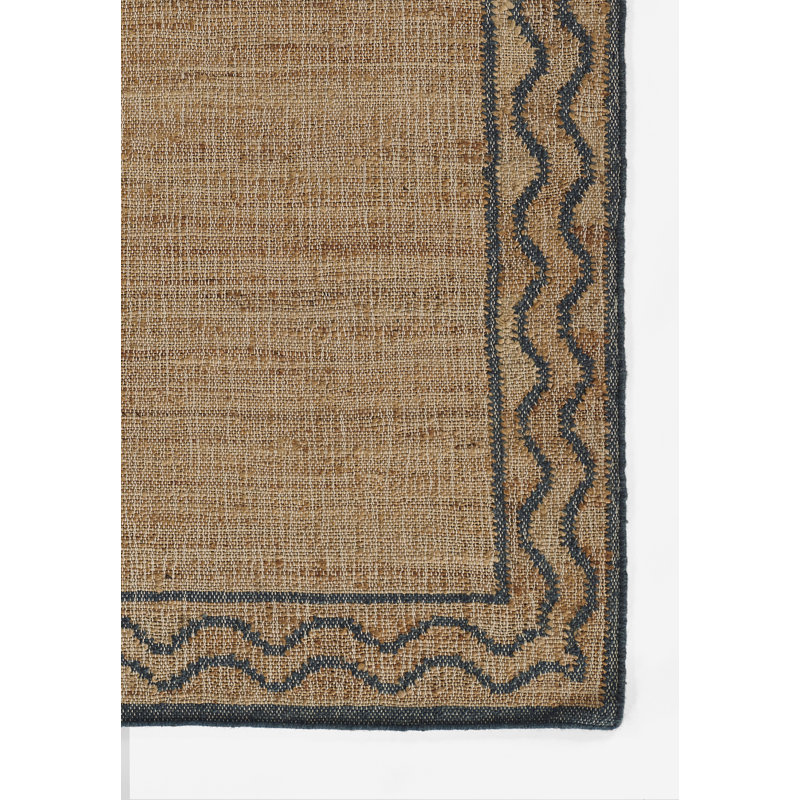 Erin Gates by Momeni Orchard Ripple Slate Hand Woven Wool and Jute Area Rug, Rectangle 5' x 8'