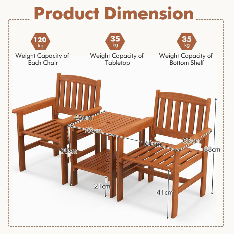 Wicker 2 - Person Garden Lounge Set