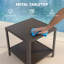 Table basse d'extérieur avec compartiment de rangement