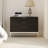 3-Drawer Nightstand With Metal Legs