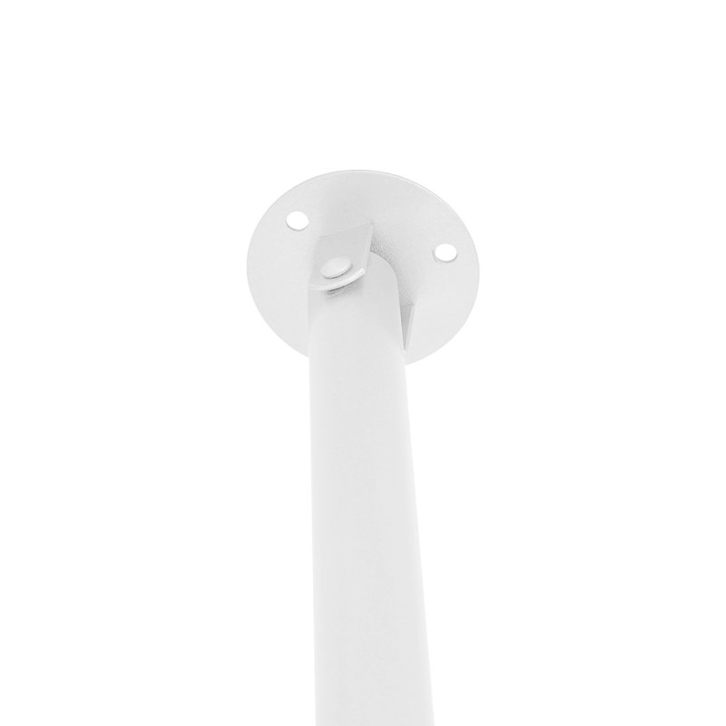 Tringle à rideaux d'intimité d'intimité, paravent en U avec support de plafond (sans rideau), Blanc