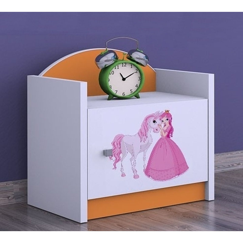 Pollitt Nightstand, Orange