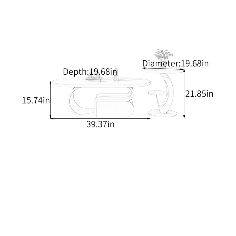 Chalfont, Blanc, H 15,74 po x l 39,37 po x P 19,68 po