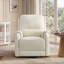 Fauteuil inclinable électrique pivotant 270 ° en velours avec éclairage ambiant et charge USB-861605427