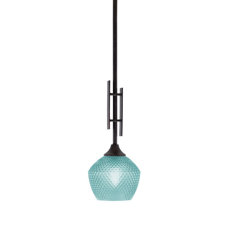Mini-luminaire suspendu Marieli Uptowne, Turquoise