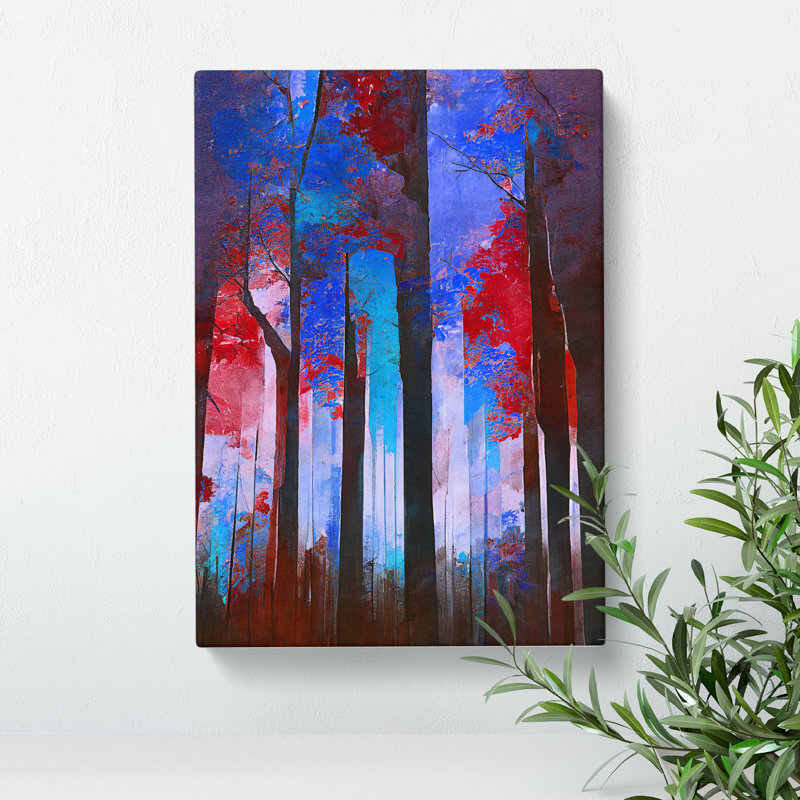 Forest Expressionism No.6 - Wrapped Canvas, 50cm H x 35cm W