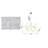 63 Light LED Silver Metal Chandelier