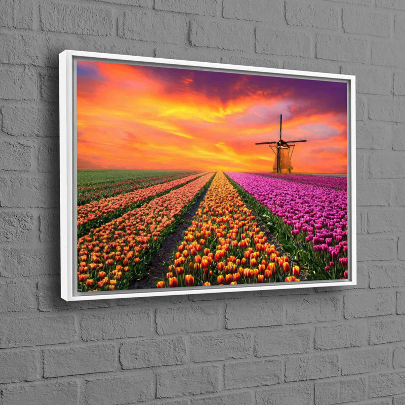 Print on Canvas, 25 cm H x 35 cm W, Framed Print without Mat, White