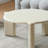 Cream style simple solid wood coffee table