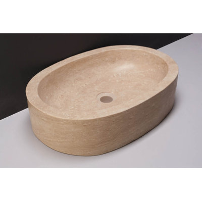 Forzalaqua Granite Handmade Oval Bathroom Sink