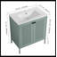 Meuble-lavabo simple 30 po avec plateau en céramique Evangelyn-2056208358