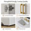 Meuble-lavabo simple autoportant de 48 po avec plateau en pierre reconstituée Alpharetta-1988194364