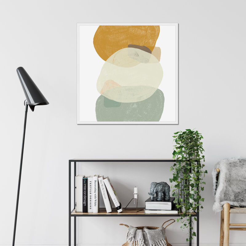 Platelet III - Painting, 80cm H x 80cm W, White Framed Paper Print