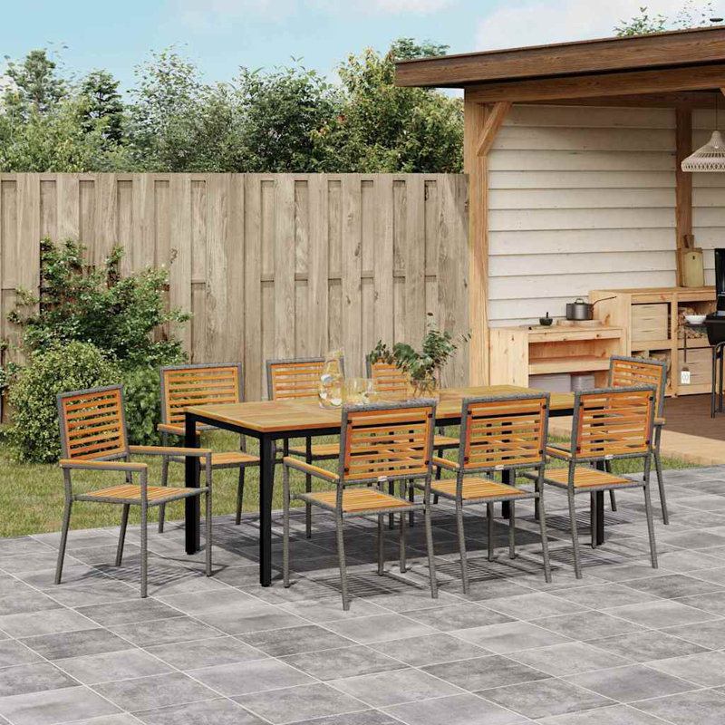 8 - Person Patio Dining Set with Rectangular Table
