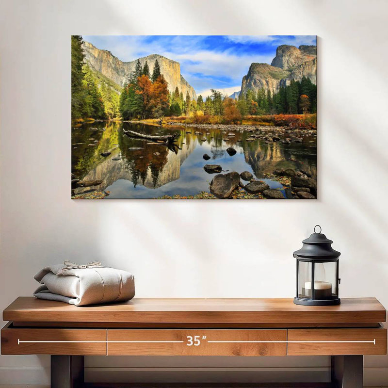 Paysage de la rivière Alvord Merced, H 16 po x l 24 po