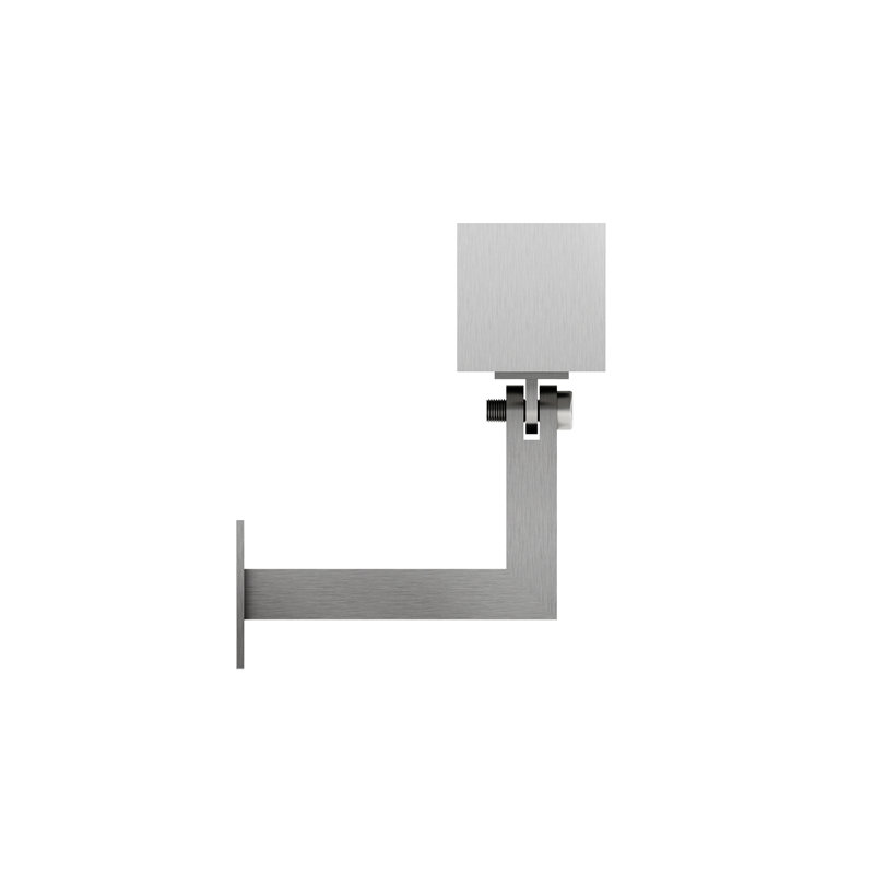 1-1 / 2 po x 1-1 / 2 po x 96 po Main courante carrée en acier inoxydable brossé, Acier Inoxydable