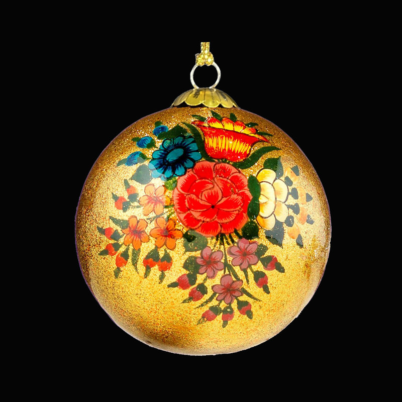 Gold Blooms Bauble