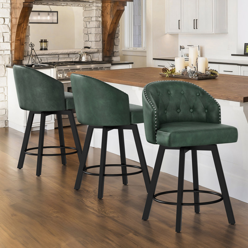 Tabouret de comptoir pivotant 25,98 po Drish