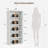 Rectangular Freestanding Adjustable and Anti-tip 6-Tier Bookcase-74708109-89479158