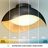 Adara Modern Flush Mount Ceiling Light Fixture, Black, Wood finish