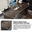 Solid Wood Sintered Stone Height Adjustable Desk-988037253