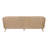 Luxury Sofa Couch And Loveseat Combo With Wood Arms - Mid Century Modern Leather Sofa Perfect For Indoor Or Outdoor Home Decor - 87", Tan