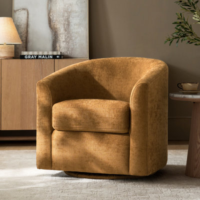 Amiir Swivel Barrel Chair Built-in Pocket Spring