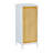 Living Room Side Cabinet With Bamboo Slats Door - Natural/White