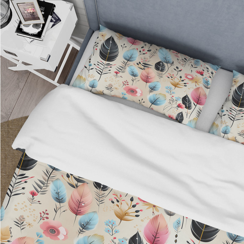 Ensemble de housse de couette Tribal Dreamscape, Housse de couette simple + 1 taie décorative stan
