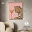 «Leopard and Drink Canvas», art mural Glam par Art Remedy-110306798-110306803