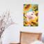 Baby Pig With Sunflower - Wrapped Canvas Print-1738926764