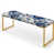 Motif victorien de mosaïques cobalt