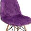 Fauteuil d'appoint à poil long Ibhidh - chaise de résidence étudiante-54880258