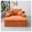 Chaise longue 64 po x 46 po pour canapé-lit rembourré surdimensionné pour l'intérieur, canapé-lit, chaises de lecture, coussins moelleux en fausse fourrure pour canapé de salon-1944747856