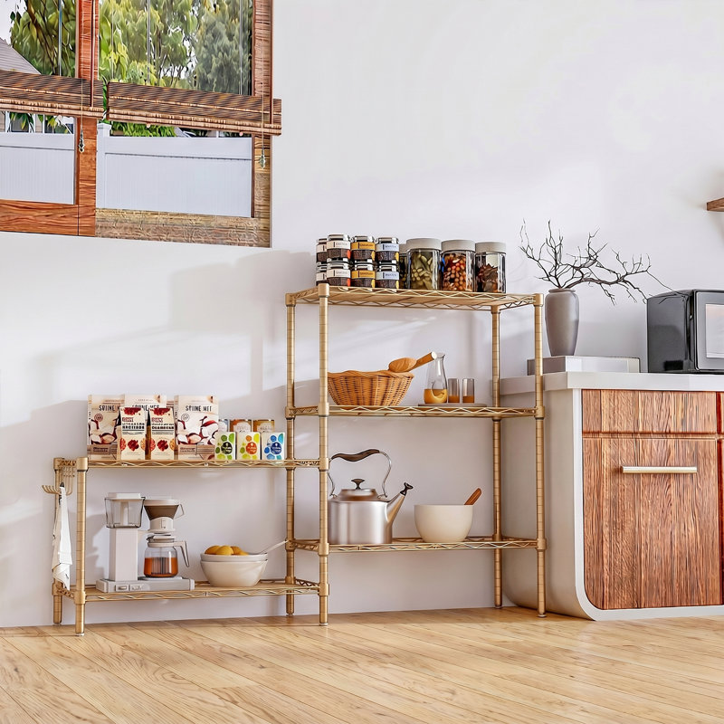 5-Tier Storage Rack With Adjustable Shelves
