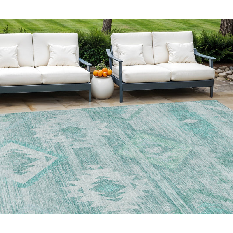 Tapis ivoire 9 'X 12' Southwestern