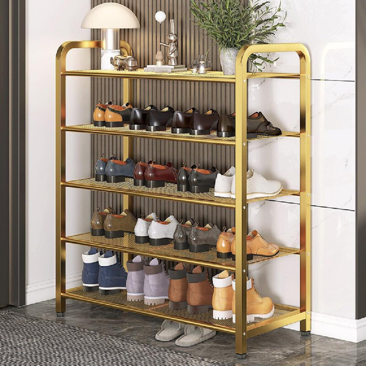 10 Tier 20 Pairs Shoe Rack Rebrilliant