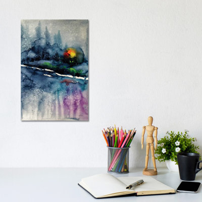 Wintertime Landscape by Anna Brigitta Kovacs - Wrapped Canvas Print