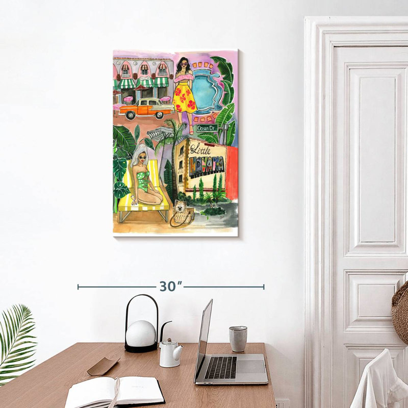 Aime Miami In The Spring, 30" H x 20" W