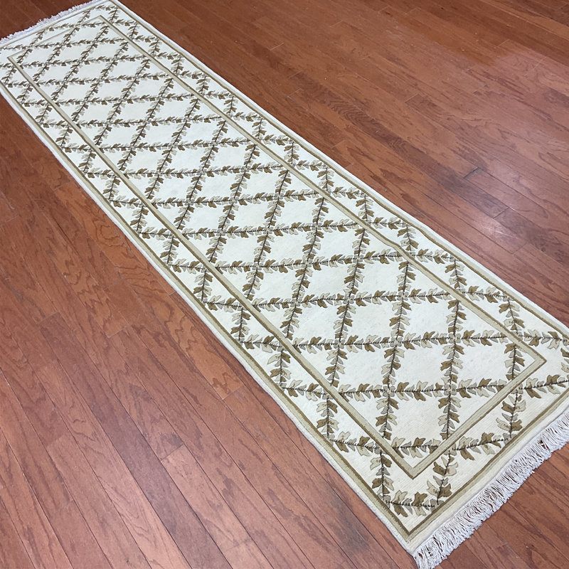  Handmade Aubusson Wool Runner