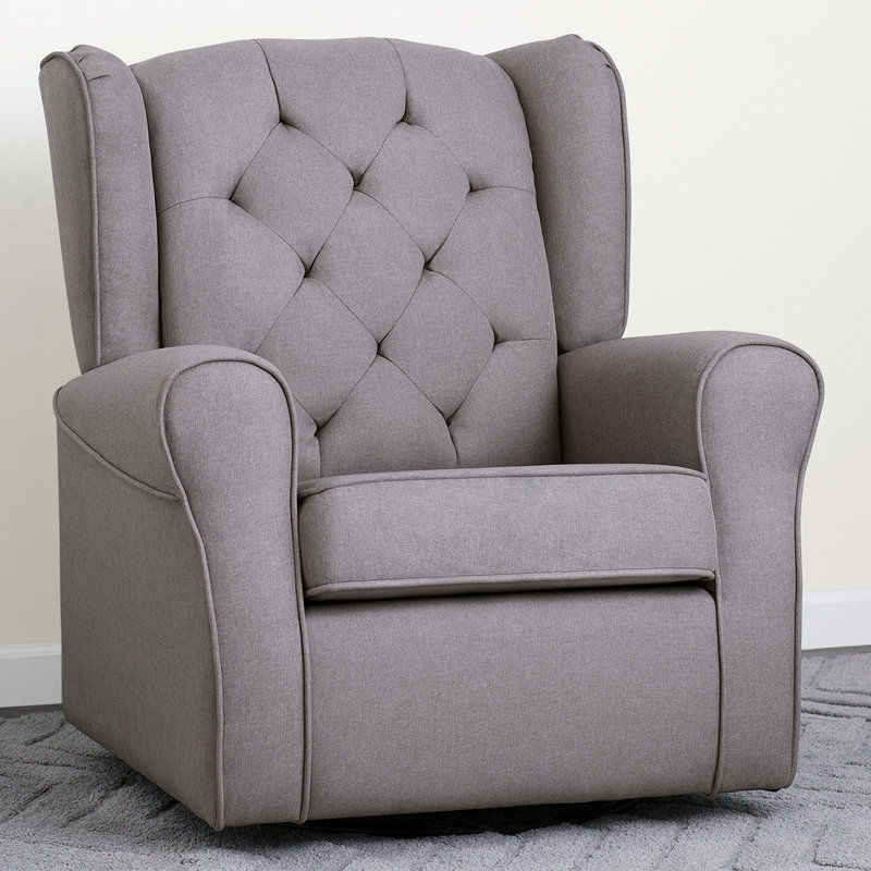 Fauteuil oscillant et oscillant Emma, Gris