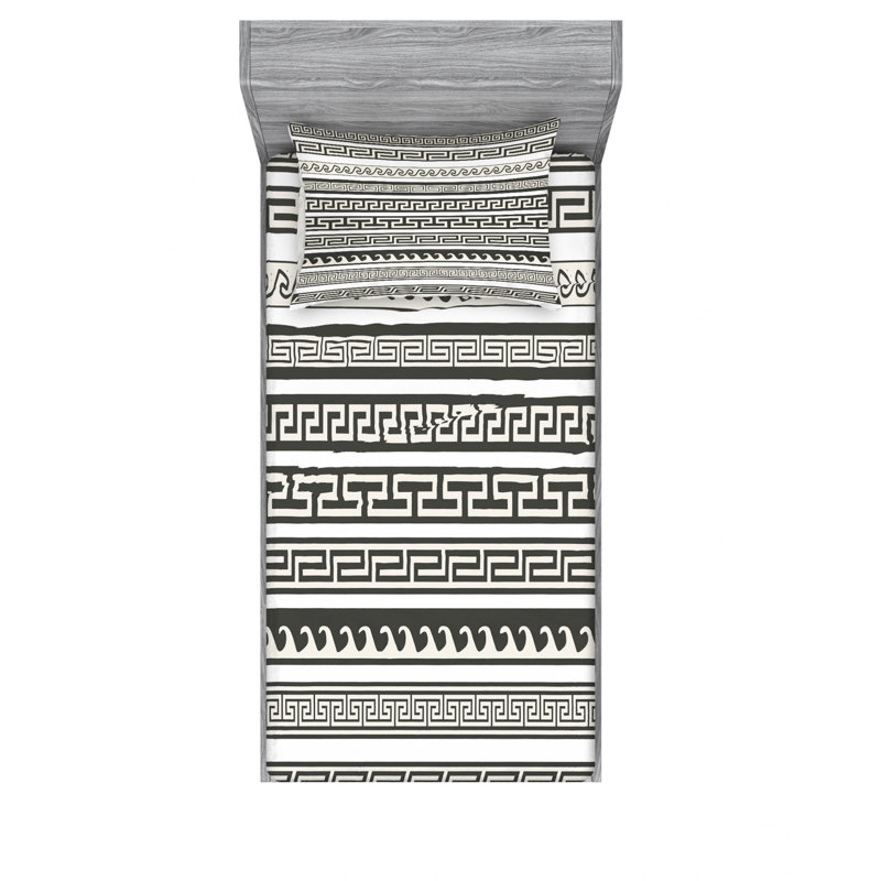 Ensemble de draps Ikat, Ensemble de draps pour lit simple avec drap-housse